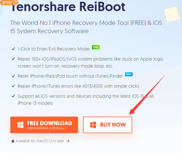 Buy Tenorshare ReiBoot